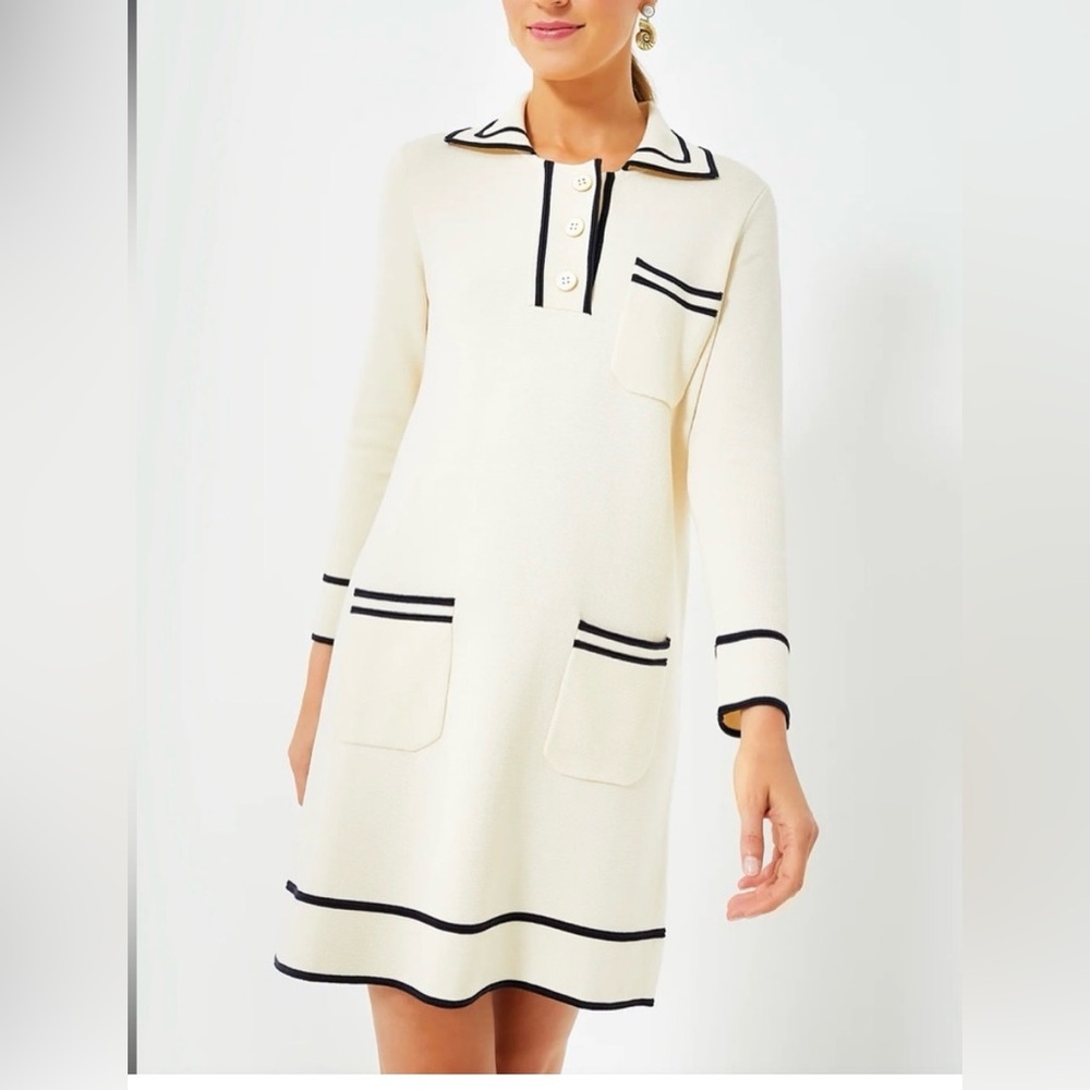 NWT Tuckernuck Cream Eleonora Mini Dress original $248 - Picture 3 of 11